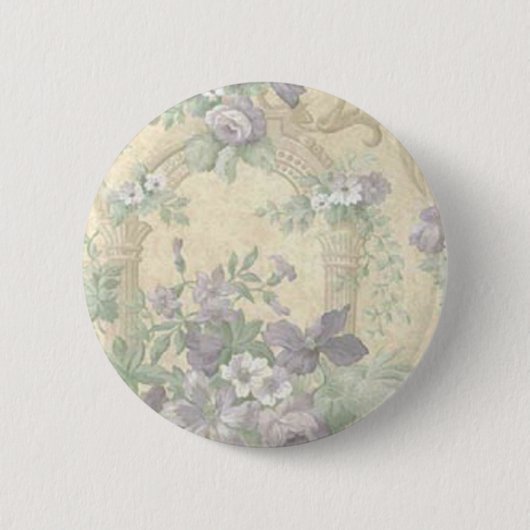Paarse Flower Garden Button (Voorkant)