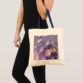 "Paarse Flower Jumbo Canvas tas – Ai design (Voorkant (product))