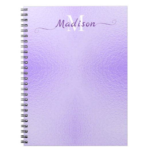 Paarse Folie typografie Notitieboek (Voorkant)