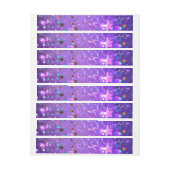 Paarse folieachtergrond met sterren (Vel)