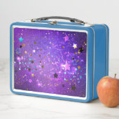 Paarse folieachtergrond met sterren (In situ)