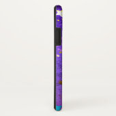 Paarse folieachtergrond met sterren Case-Mate iPhone case (Achterkant / rechts)