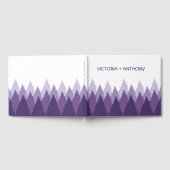 Paarse Forest Range Woodland bruiloft Gastenboek (Volledig)