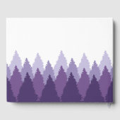 Paarse Forest Range Woodland bruiloft Gastenboek (Achterkant)