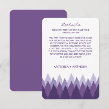 Paarse Forest Range Woodland bruiloft