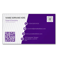 Paarse Formele QR Code Moderne