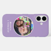 Paarse foto Case-Mate iPhone case (Achterkant (horizontaal))