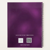 Paarse foto collage afspraken 2026 planner (Achterkant)