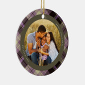 Paarse foto Pset Keramisch Ornament (Rechts)