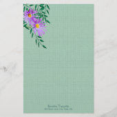  Paarse fotografie hoek - Aangepast Briefpapier (Voorkant)