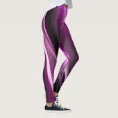 Paarse fractal Abstracte achtergrond Leggings (Rechts)