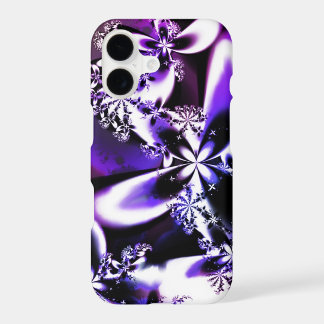 Paarse Fractal Bloem iPhone Hoesje