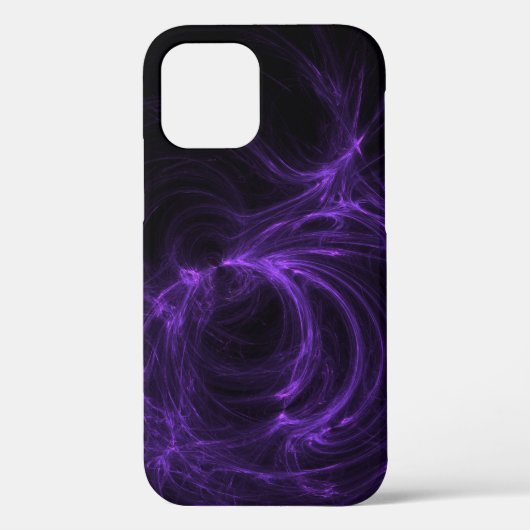 Paarse fractal Case-Mate iPhone case (Achterkant)
