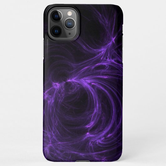 Paarse fractal iPhone hoesje (Achterkant)