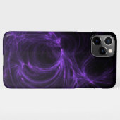 Paarse fractal iPhone hoesje (Achterkant horizontaal)