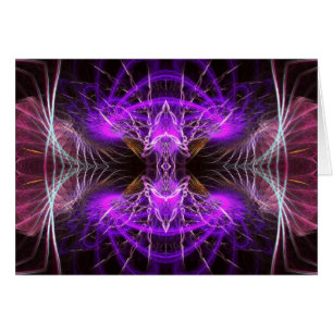 Paarse Fractal Widow Kaart