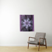 Paarse Fractale Bloem Wandkleed (In situ)