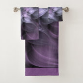 Paarse fractale ventilator bad handdoek (Insitu)