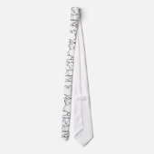 Paarse franjeaap Yoga seamless pattern 16 Stropdas (Achterkant)