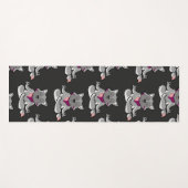 Paarse franjeaap Yoga seamless pattern 19 Yogamat (Voorkant (horizontaal))