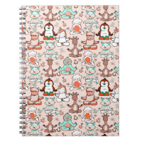Paarse franjeaap Yoga seamless pattern 51