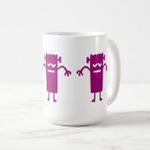 Paarse Frankenstein Halloween Clip Art Coffee Mok (Voorkant rechts)