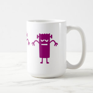 Paarse Frankenstein Halloween Clip Art Coffee Mok