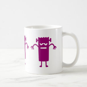 Paarse Frankenstein Halloween Clip Art Coffee Mok
