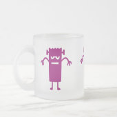 Paarse Frankenstein Halloween Clip Art Coffee Mok (Links)
