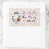 Paarse Franse Tea Party Favor Stickers (Tas)