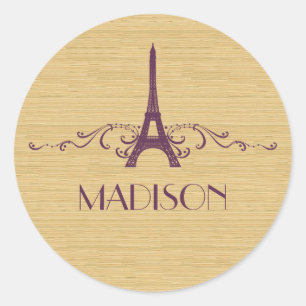 Paarse Franse Vlaamse Stickers