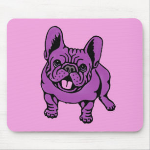 Paarse Frenchie Muismat
