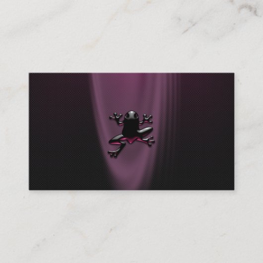 Paarse Froggy Personal of Visitekaartjes (Voorkant)