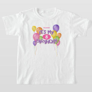paarse Frosted koekjes W ballonnen zijn mijn verja T-shirt