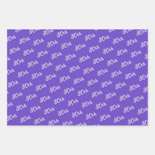 Paarse Fuchsia Flowers gecoördineerd Inpakpapier Vel (Voorkant 3)