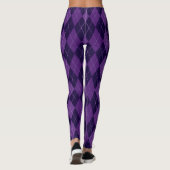 Paarse Fuentes Argyle Leggings (Achterkant)