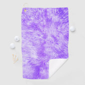 Paarse Fur Frenzy Golfhanddoek (Insitu)