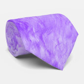 Paarse Fur Frenzy Stropdas (Opgerold)