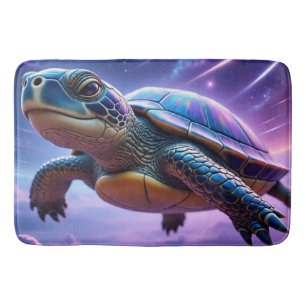 Paarse Galactische Zee Schildpad Badmat