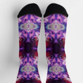 Paarse Galaxy Cat Sokken (Top)