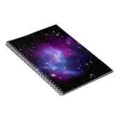 Paarse Galaxy Cluster Celestial Space Foto Notitieboek (Rechterzijde)