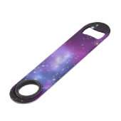 Paarse Galaxy-cluster Speed Flessenopener (Achterkant Gekanteld)