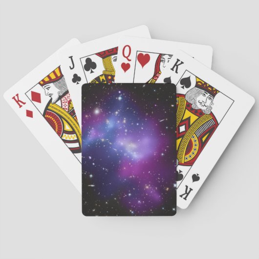 Paarse Galaxy-cluster Speelkaarten (Achterkant)