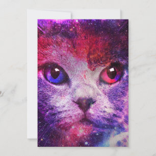 Paarse Galaxy Kat Kaart