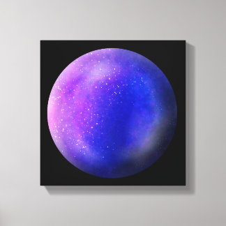 Paarse Galaxy Orb – Levendige Paarse Canvas Print