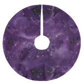 Paarse Galaxy-serie Design 8 Kerstboom Rok (Voorkant)