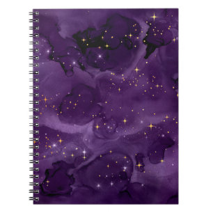 Paarse Galaxy-serie Design 8 Notitieboek