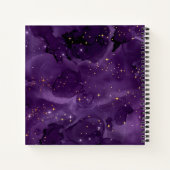Paarse Galaxy-serie Design 8 Notitieboek (Achterkant)