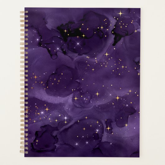 Paarse Galaxy-serie Design 8 Planner (Voorkant)