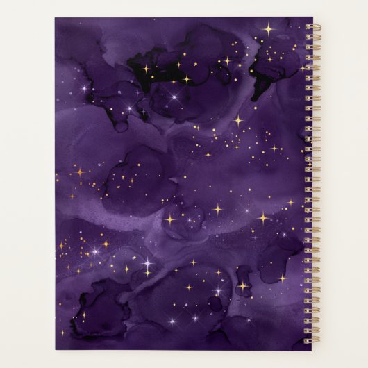 Paarse Galaxy-serie Design 8 Planner (Achterkant)